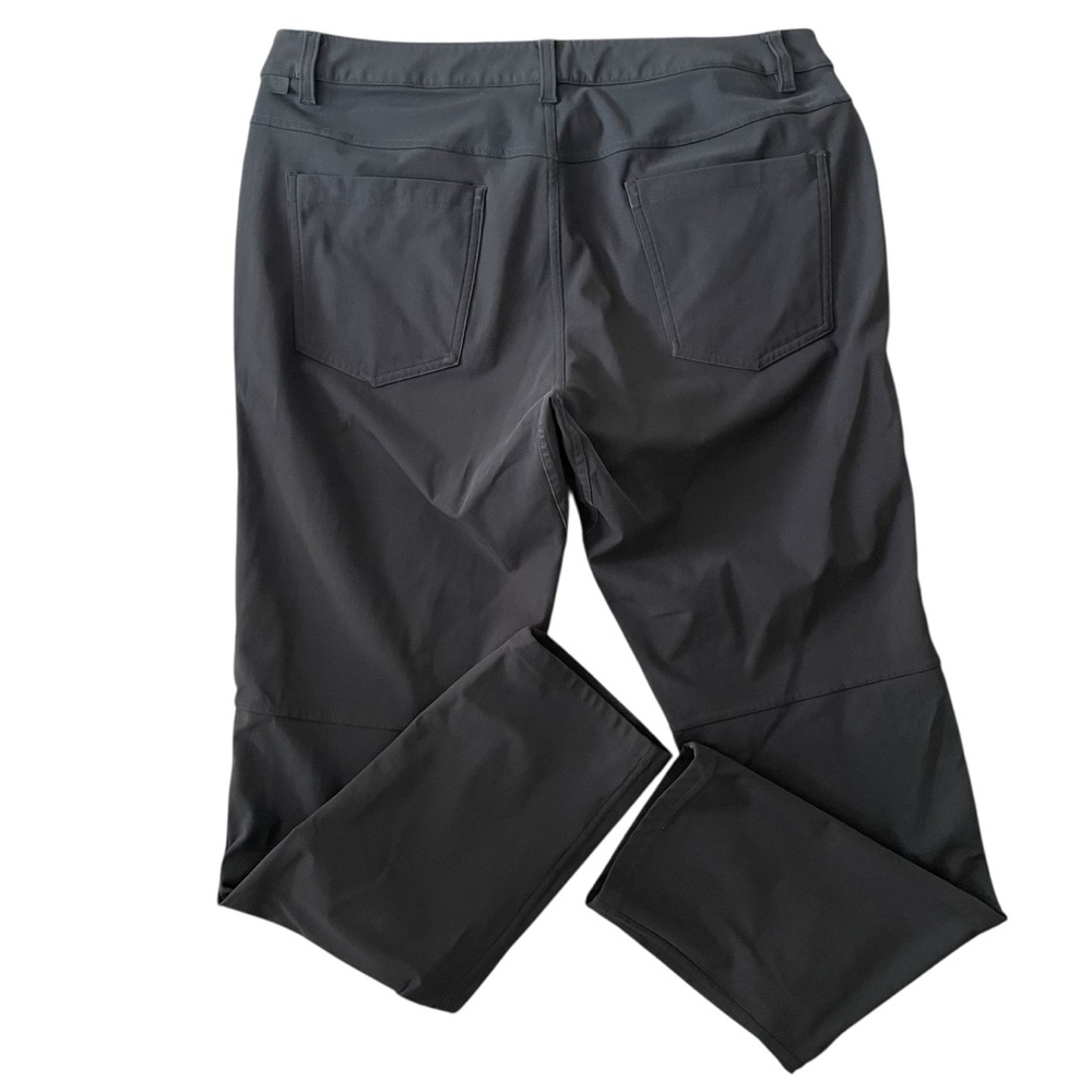 Lululemon Pant Men’s Size 34X30 Gray Obsidian ABC Slim Fit Warpstreme - Picture 3 of 8